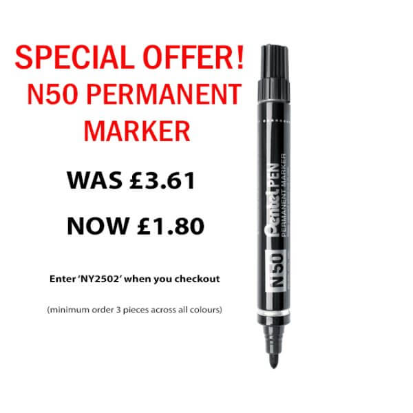 Pentel Permanent Marker 4.3mm bullet point tip N50